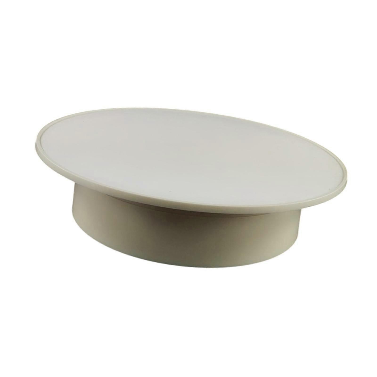 Electric Rotating Turntable Rotating Display Stand for Makeup 3D Models Cake Suede White