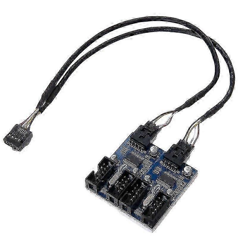 Motherboard 9pin Header 1 To 4 Splitter Port Multiplier 30cm Cable