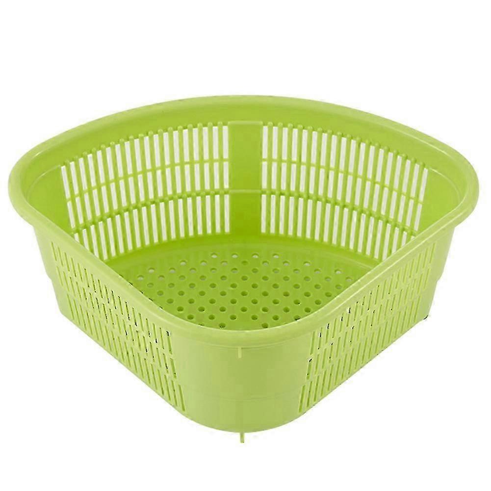 Triangle Kitchen Sink Fruit Washing Waste Draining Basket Plastic Storage Rack