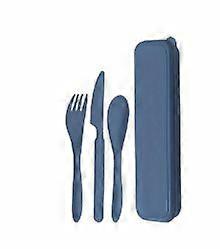 Wheat tableware three-piece creative portable tableware wheat straw knife, fork and spoon suit gift
