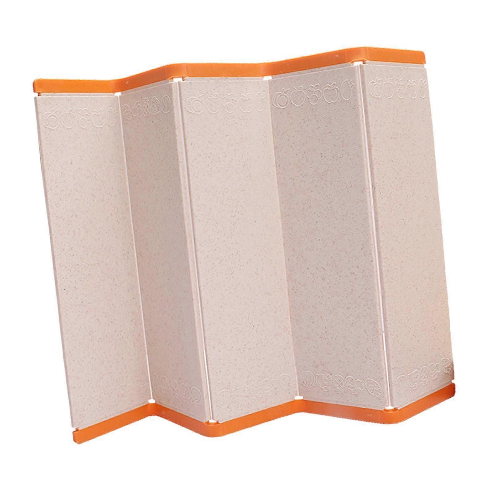 Folding Cutting Board Sturdy Chopping Block for Camping Barbecues Vegetables orange