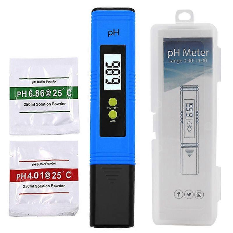 PH acidity meter button type screen automatic correction test pen aquarium pen