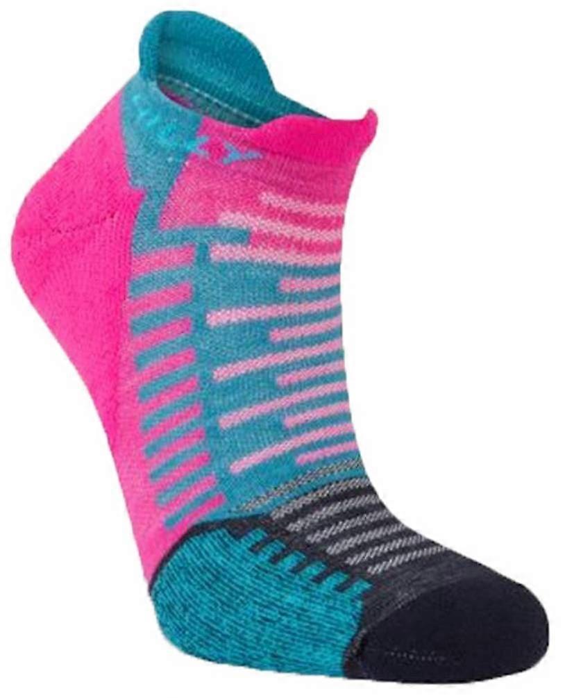 Hilly Active Socklets - Fluo Pink/Teal Green