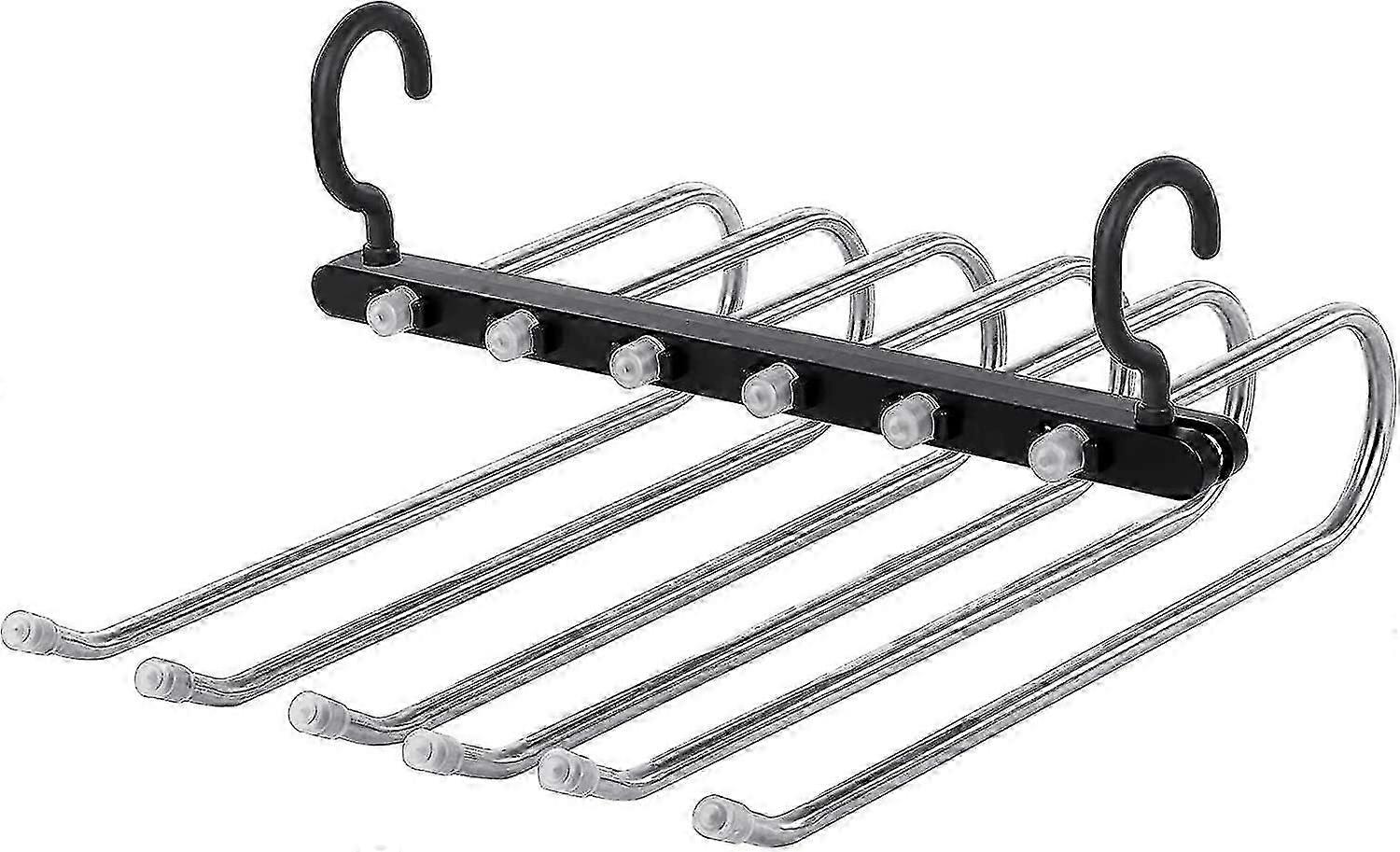 Trouser Hanger, Space Saving Hanger, Multiple Trouser Hanger, Multi-functional Non-slip Tablecloth Rotating Trouser Hanger