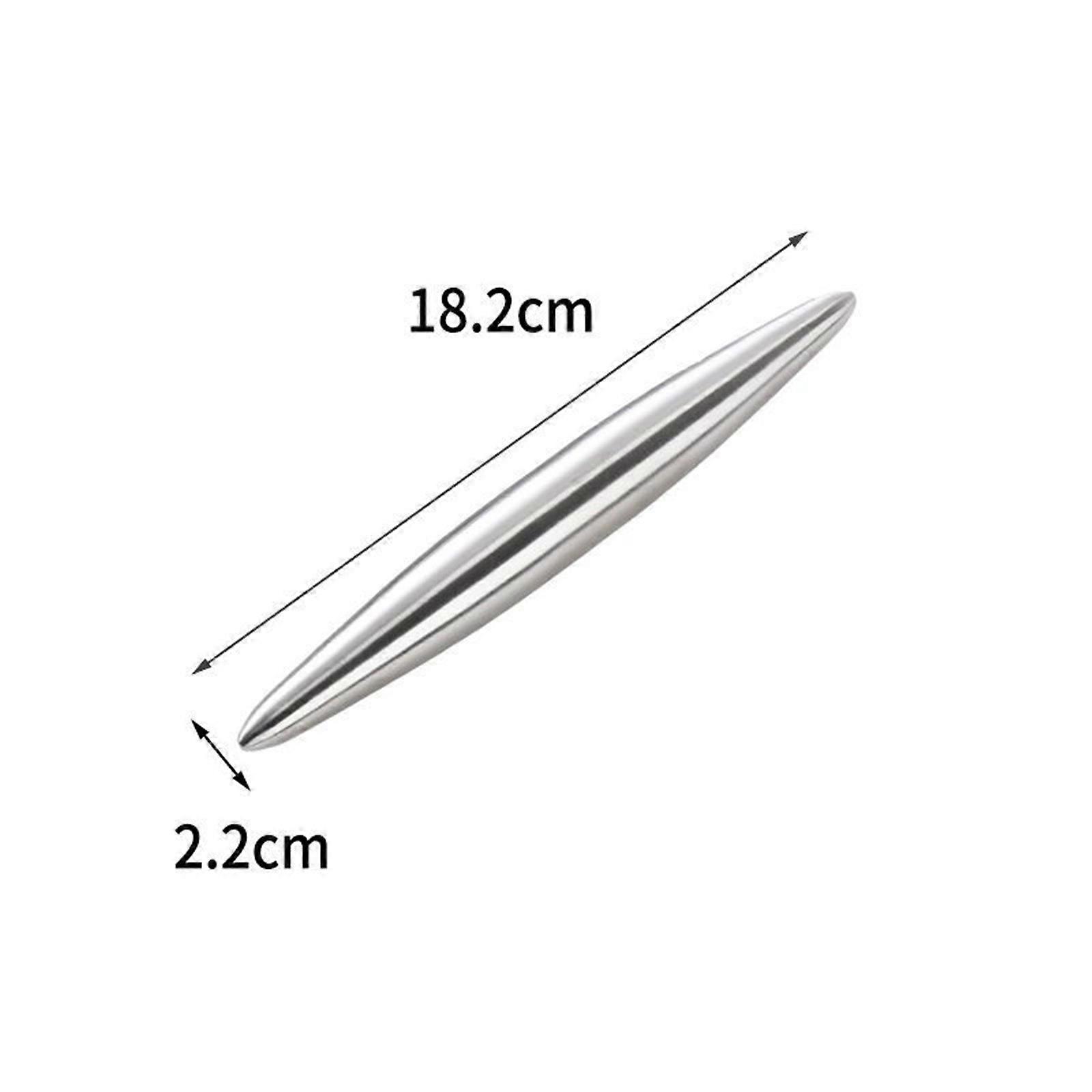 Kjevle i rustfritt stål - for baking av pizza, bakverk, deig og Informasjonskapsler