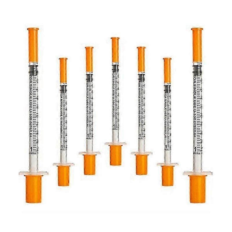 50pcs/pack 1ml Syringe With 30g (8mm Long) Lab Supplies Individually Sealed Package