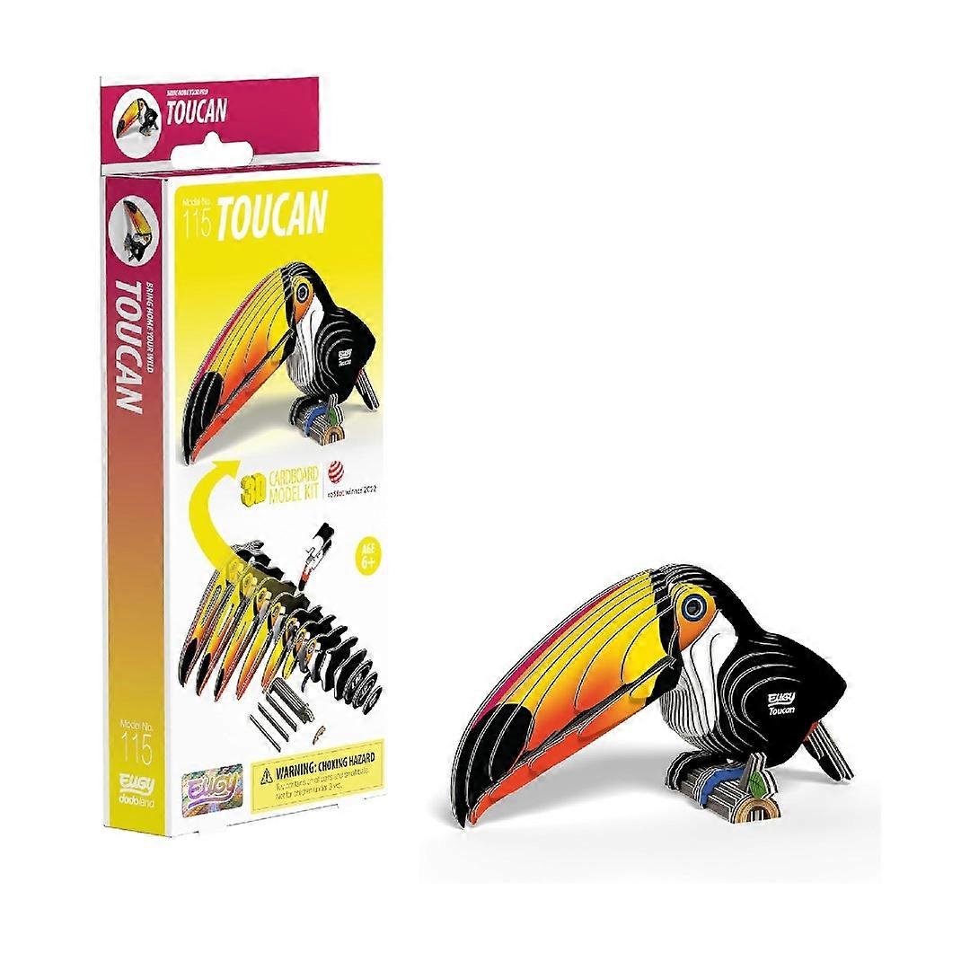 Eugy Toucan 115 3D Kartonnen Model Bouwpakket