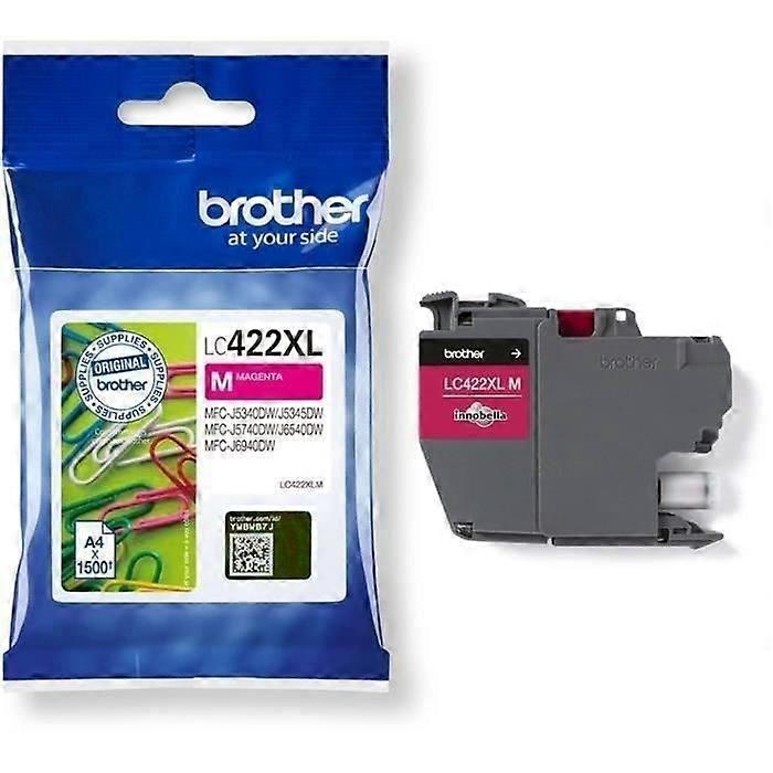 Cartridge LC422XLM -BROTHER -Magenta - 1500p - Für Unternehmen Smart MFC-J5340DW, MFC-J5345DW, MFC-J5740DW, MFC-J6540DW und MFC-J6940DW