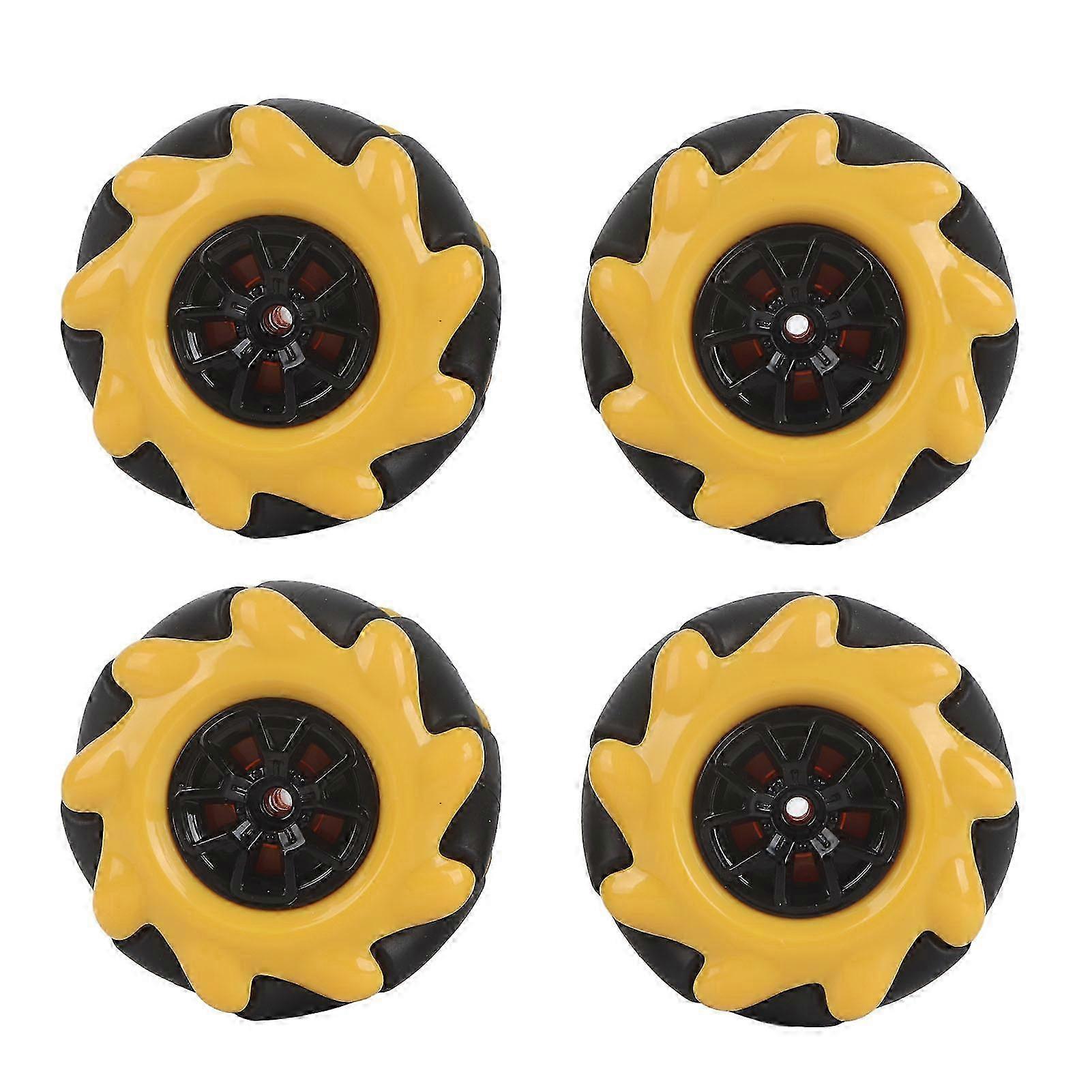 Mecanum Wheel Smart Robot Car Parts Accessories OmniDirectional DIY Toy Components 48mm(2 Pairs )