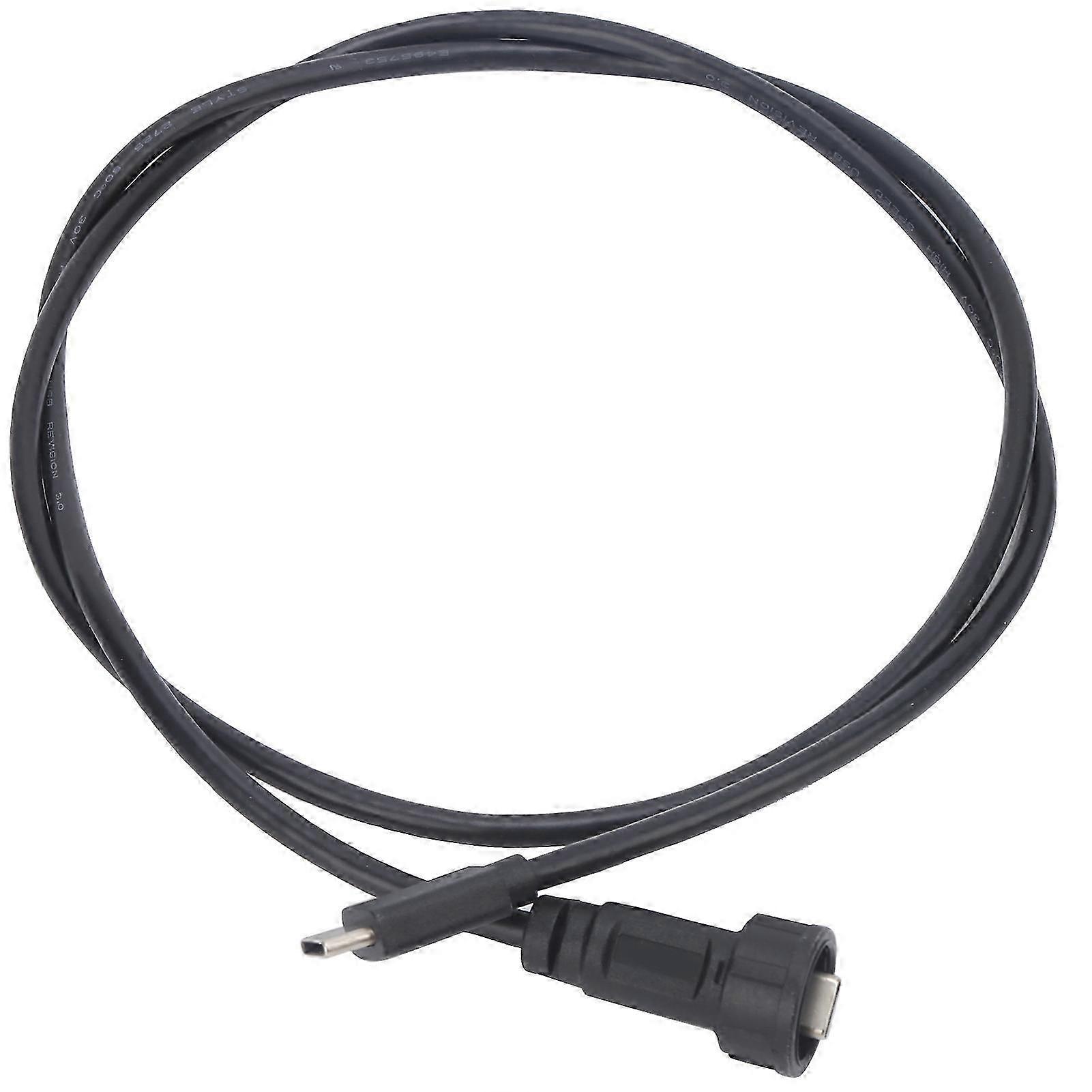 Waterproof TypeC Connector Male Wired Snap Lock Panel Mount Socket E10TPCBAM/TPCAM(1M )