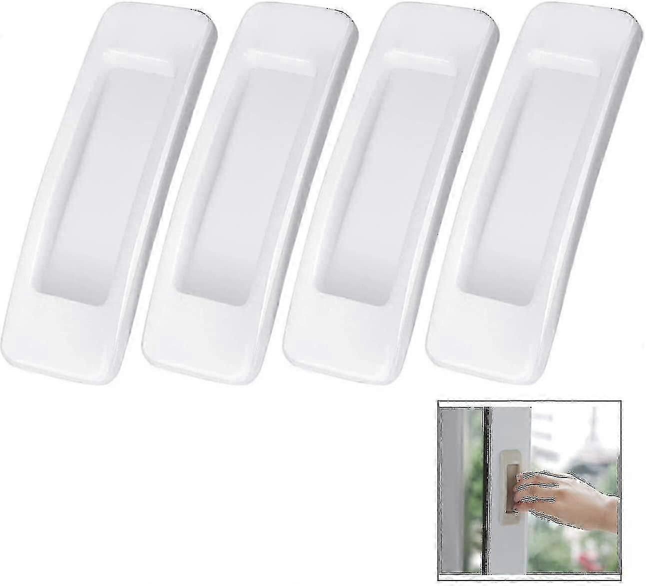 Viscose Sliding Door Handle, Suitable For Sliding Balcony Doors And Windows (4 Pieces)