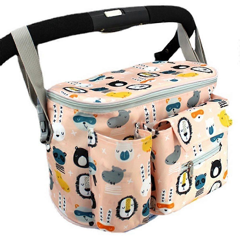 Versatile Stroller Organizer, Large Stroller Storage, Deep Cup Holder, Universal Fit All Buggy Models, Elegant And Practical For Every Parent