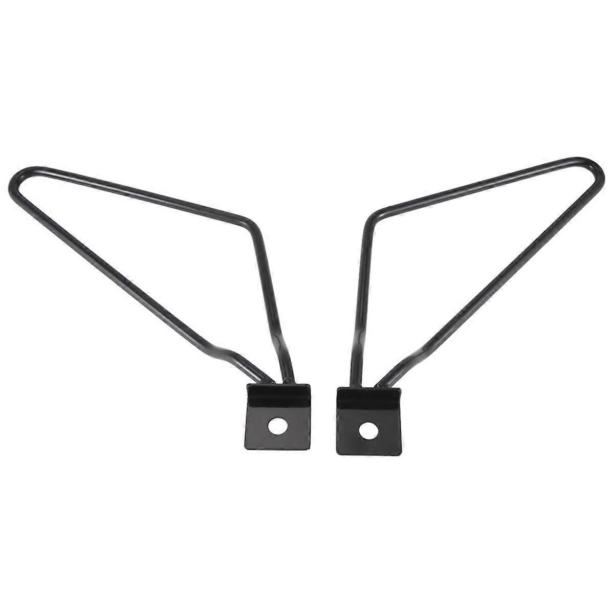 2Pcs Motorcycle Black Saddle Bag Support Rod Mounting Bracket