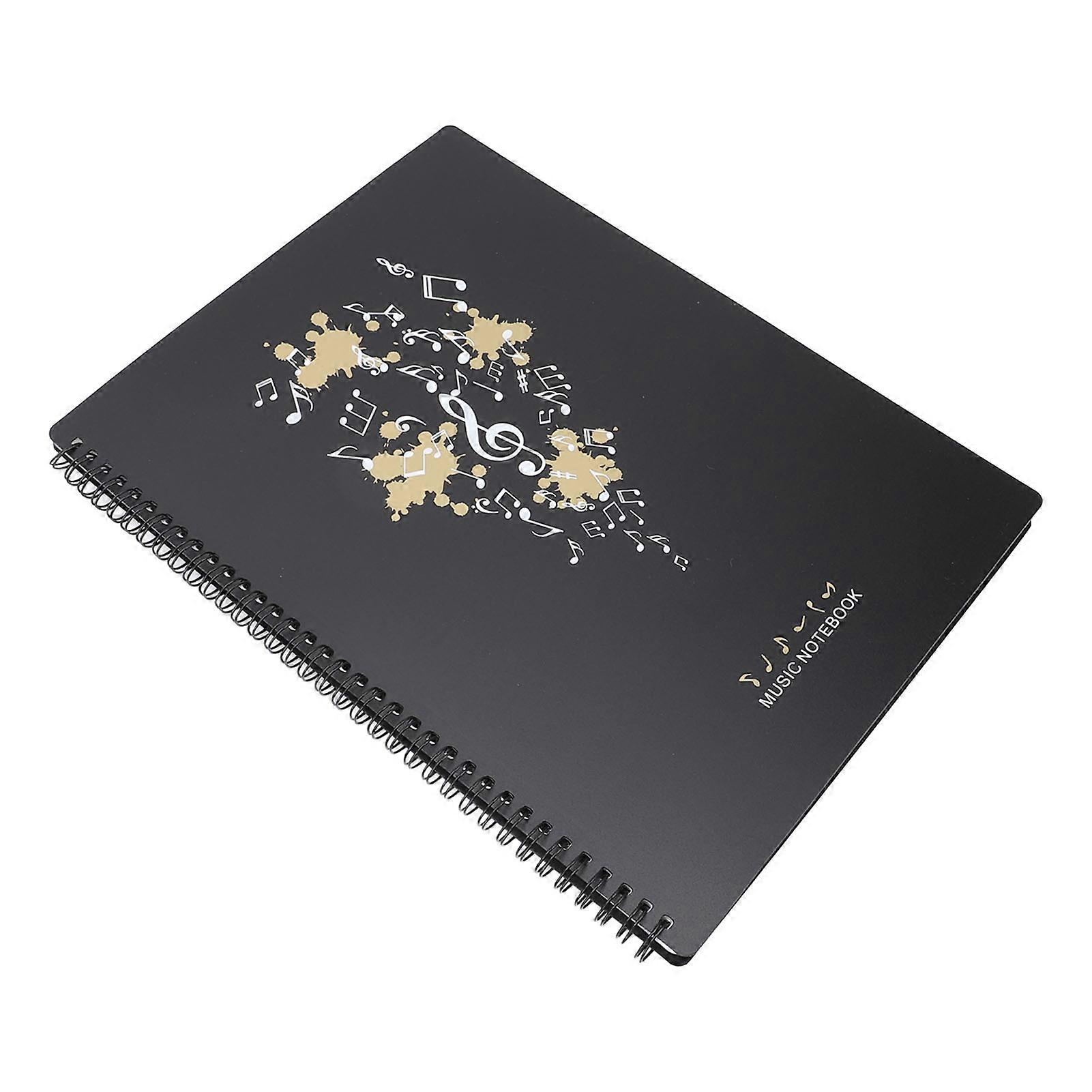 A4 Sheet Music Binder - 20 Sleeves 40 Pages for Orchestra, School, Choir (Type A)