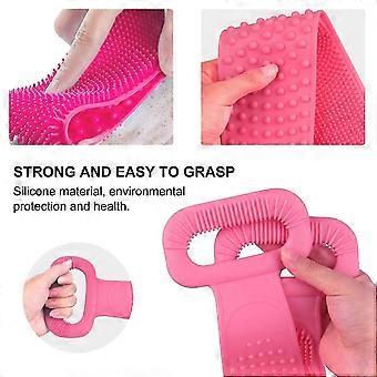 Silicone Back Cleaning Brush For Shower, Soft Back Massage Brush, Silicone Exfoliating Brush, Silicone Shower Gel Body Brush-easy To Deep Clean/skin C