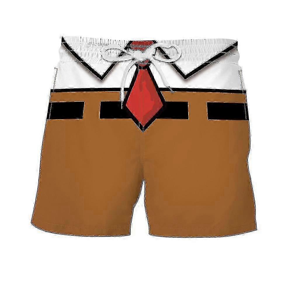 Strandshorts für Herren mit Spongebob-Schwammkopf-Print und lockerer Passform