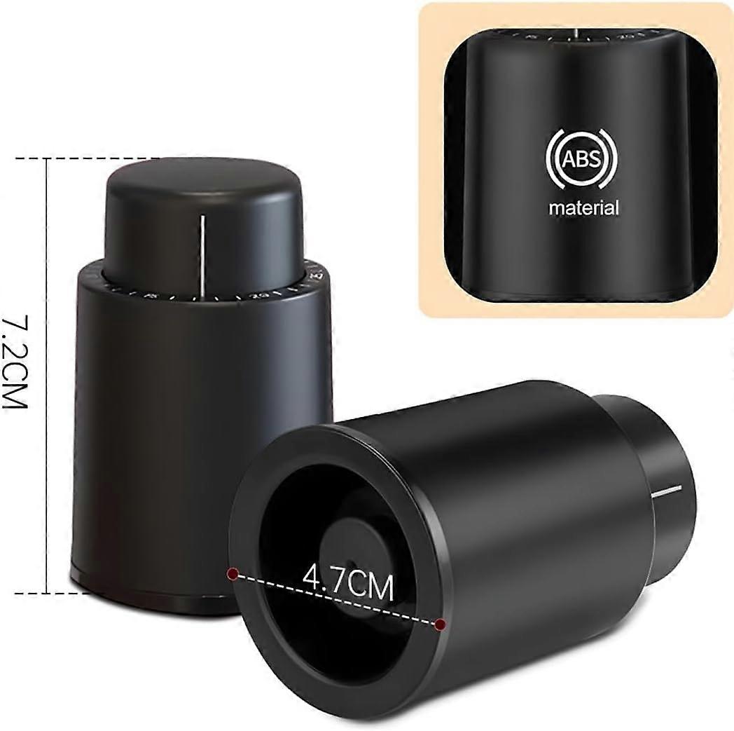Reusable Vacuum Bottle Stoppers for Home Use, Gift Set for Christmas, Durable Silicone, Compatible with Standard Bottles