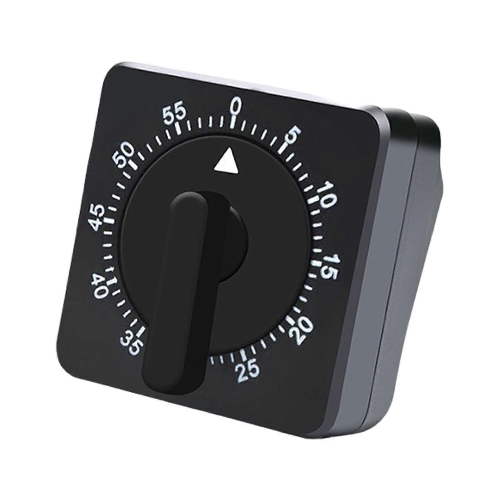 Cooks'  Mechanical Kitchens Timer Kitchens Timer With Loud Alarm Delicate Home Cooking Timer Countdown Reminder  Black