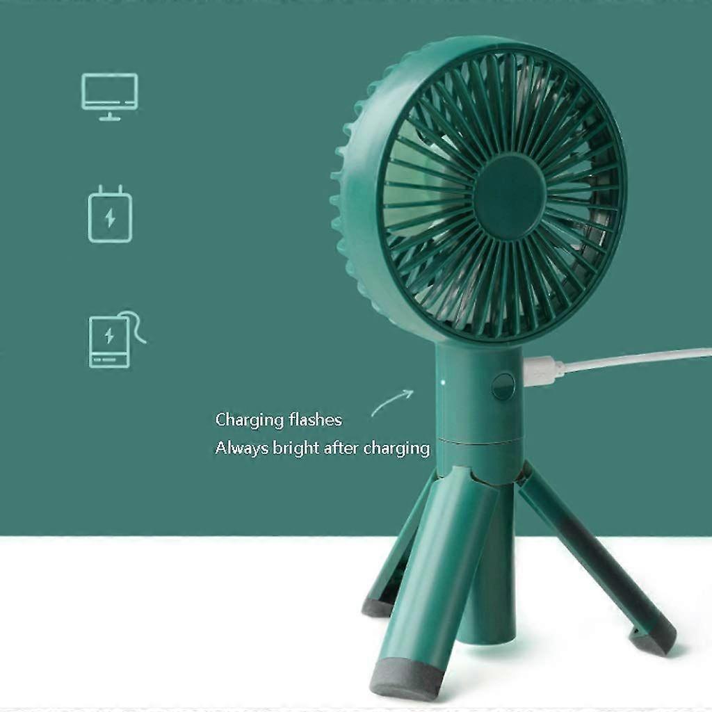 USB Rechargeable Portable Small Hand Fan (Green)