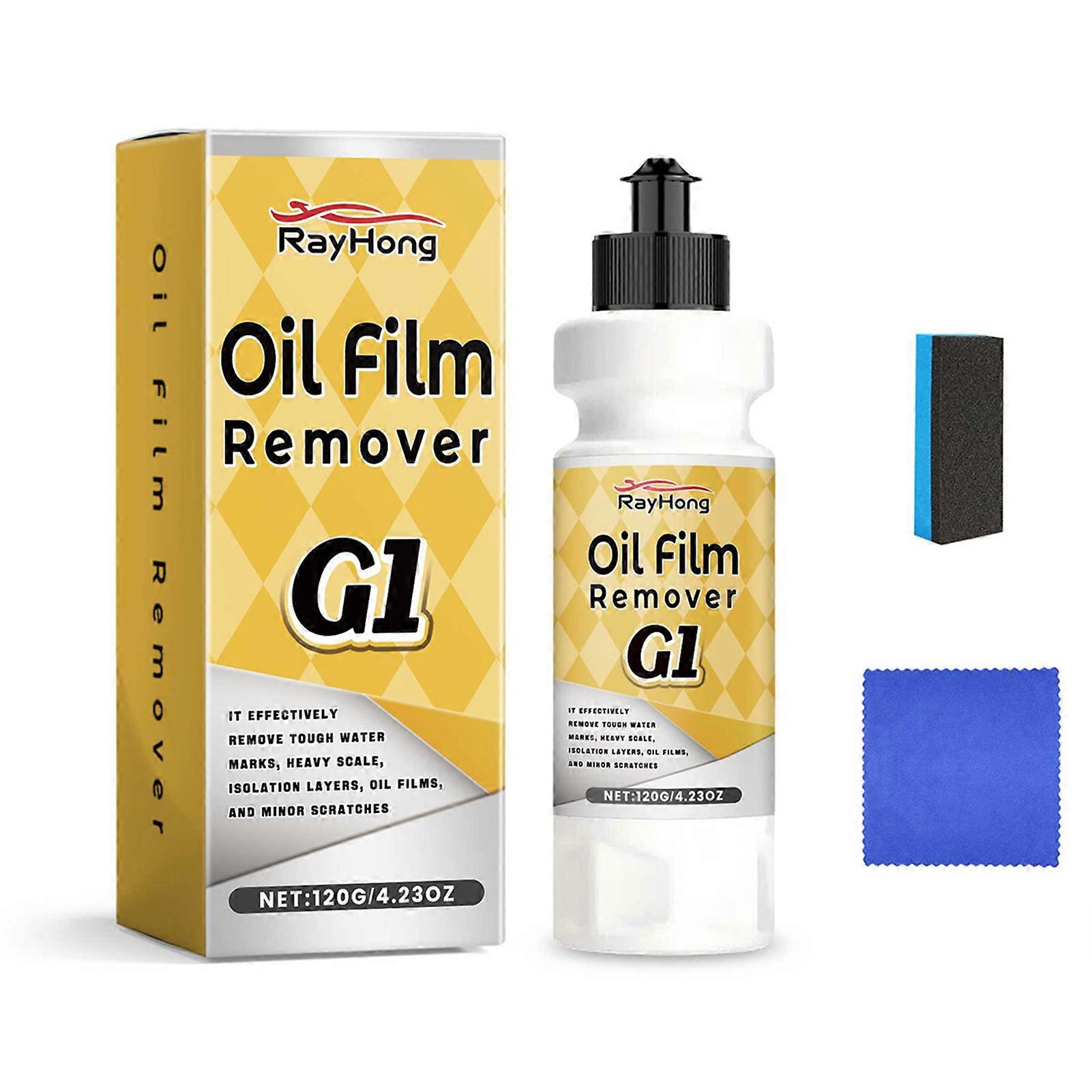 Auto Glass Cleaner - Car Windshield Oil Film; Grease Remover, Effective Coating Wax Elimination for Crystal Clear Windows
