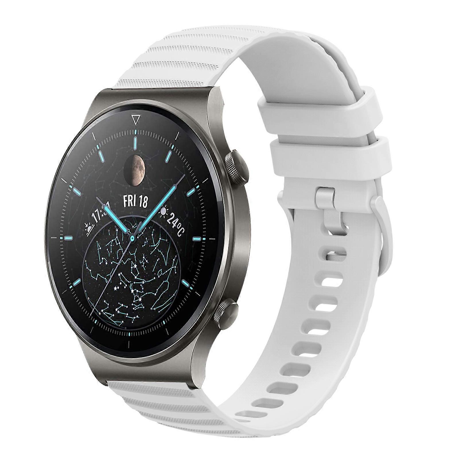 For Huawei GT2 Pro 22mm Wavy Dot Pattern Solid Color Silicone Watch Band