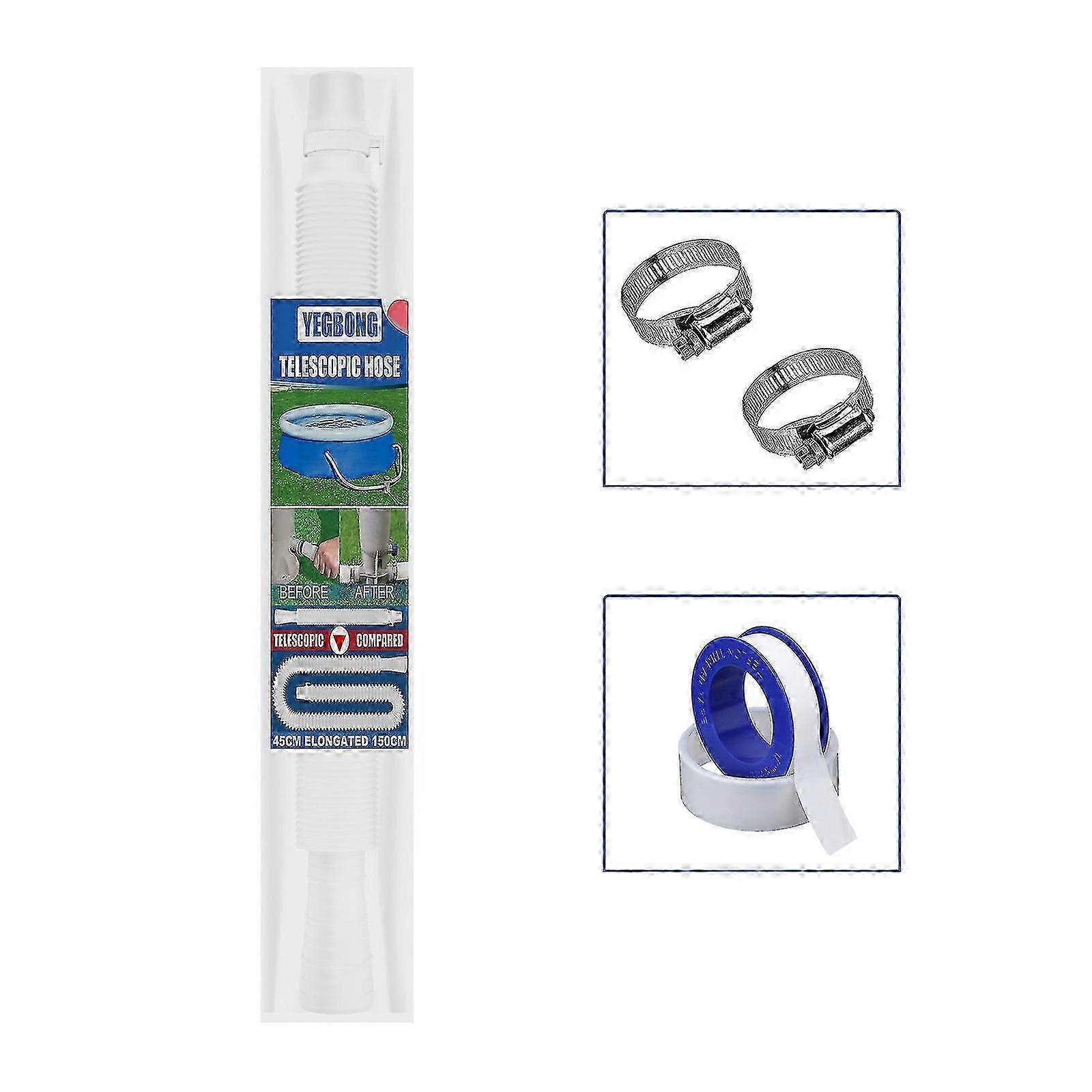 Swimming Pool Replacement Hose 0.83-1.73in Diameter Adjustable Hose Clamp