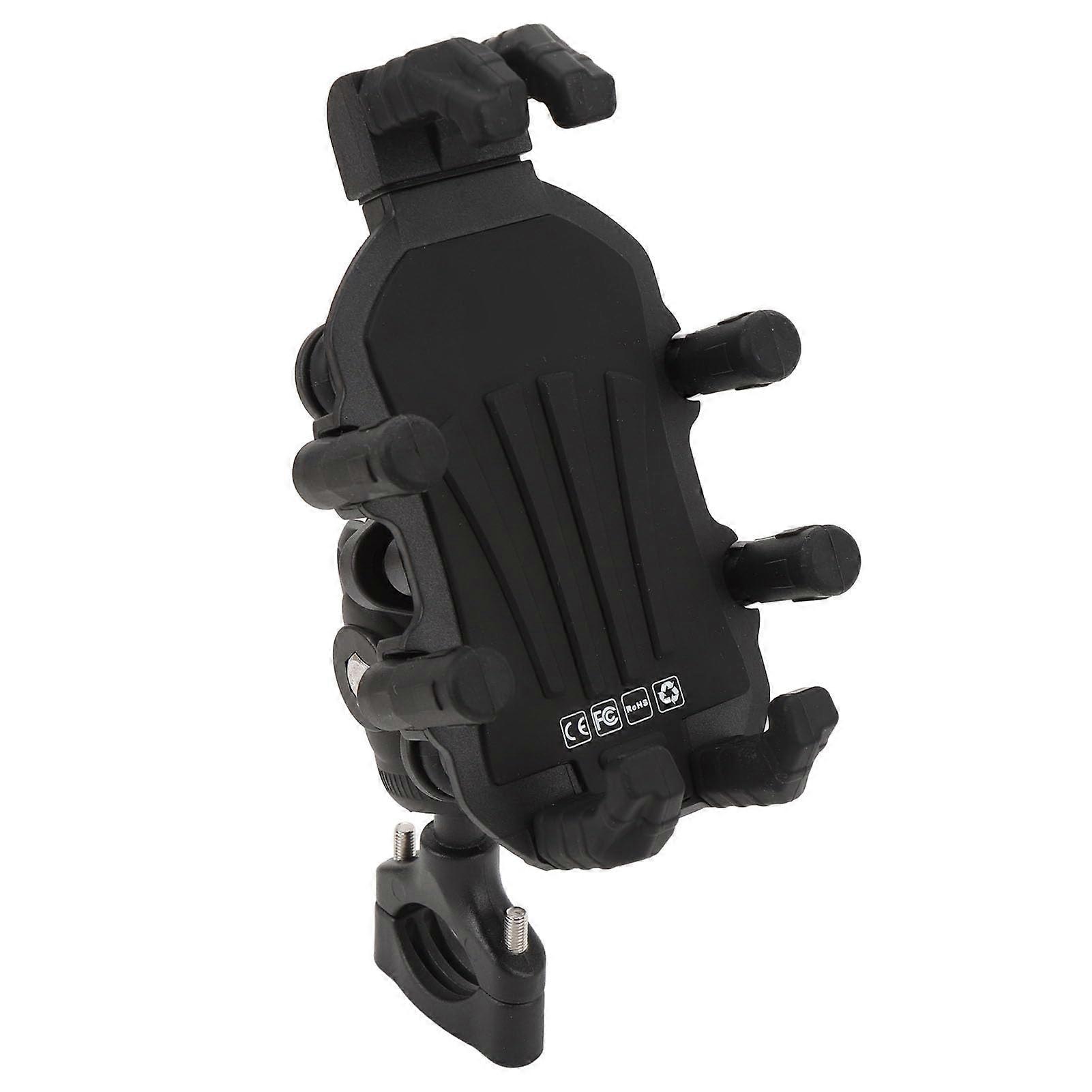 Motorcycle Phone Bracket with Vibration Dampener, Adjustable Phone Holder for Scooter ATV, Fits 4.9-8.1in Devices