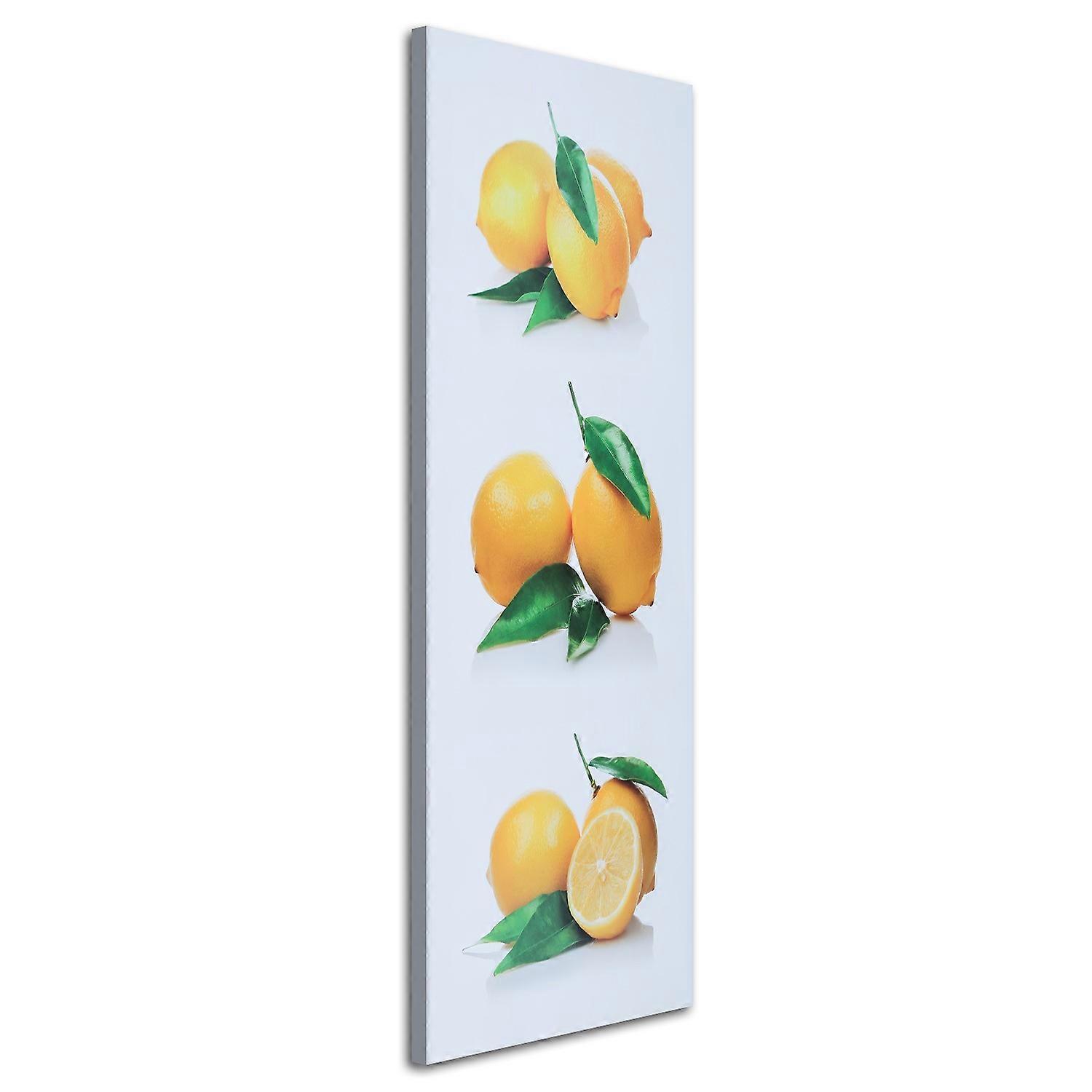 Lienzo, Limones amarillos - 40x120