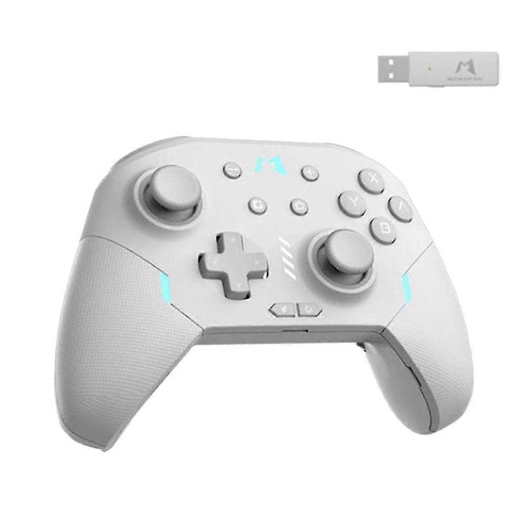 (Gray) Mobapad Huben Game Controller 6-axis Wireless Mechanical Gamepad Handle For Pc