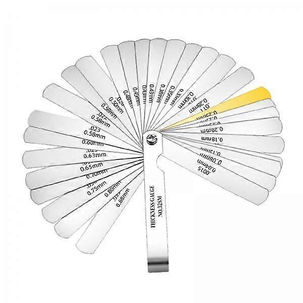 4xAlloy פלדה מרגיש מד עובי מד מילוי פער 32 להב טווח מד