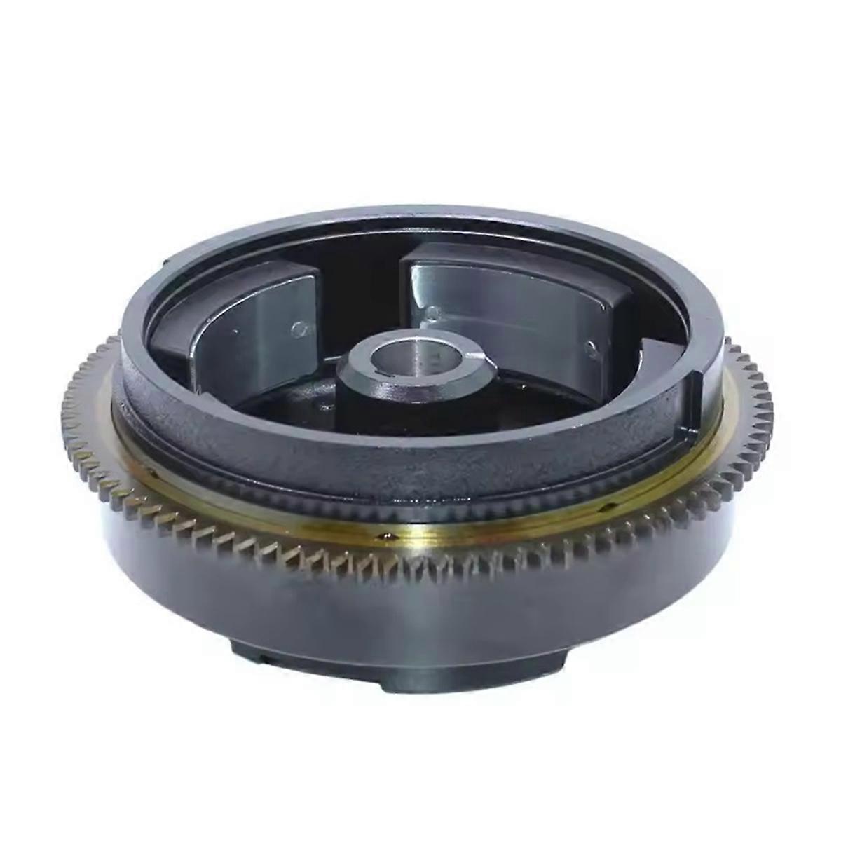 Outboard Motor with Front Electric Start Magnetic Flywheel for