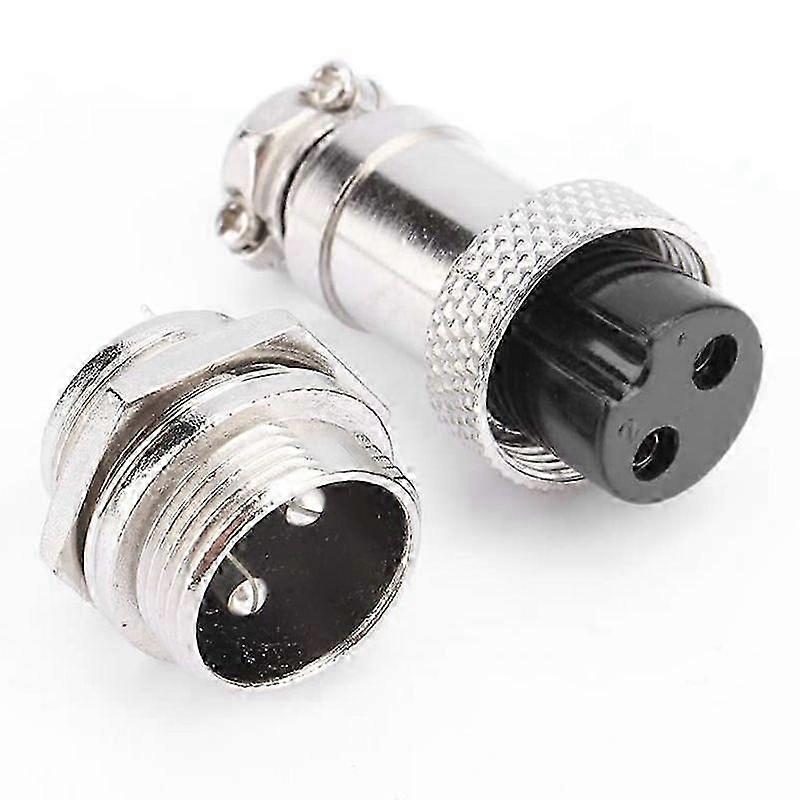 GX16 Aviation Connector 2-Pin 400V Parafuso Tipo Macho e Fêmea Cabo Bumbum Conector Aviation Plug Socket Connector