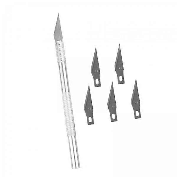Premium Carving Kit for Metal And Clay Crafting - 6 Tools with Replacements
