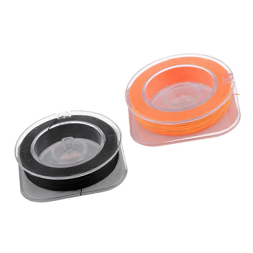 2kpl käärelanka onkivavan ohjainrenkaisiin musta/oranssi 55yds