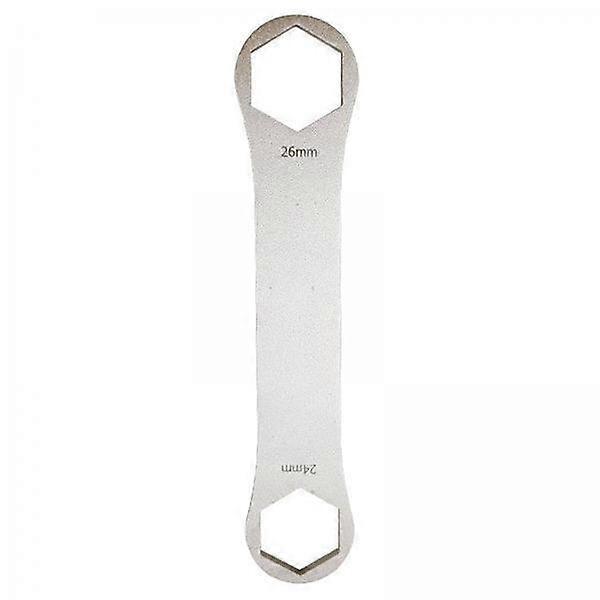 2x Cycling Wrench, Mountain Bike Front Fork Spanner Repair Tools, Double Head,