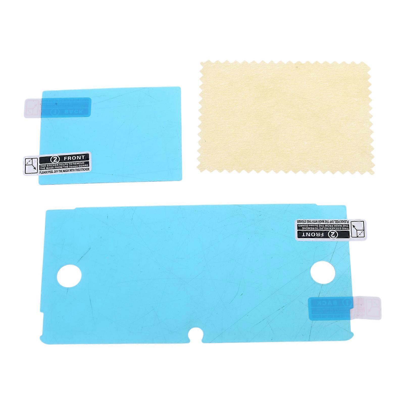 2pc Full Coverage Film Shatterproof Screen Protector for 3DS Clear Screen Film Game Console Protective Film Scratchproof
