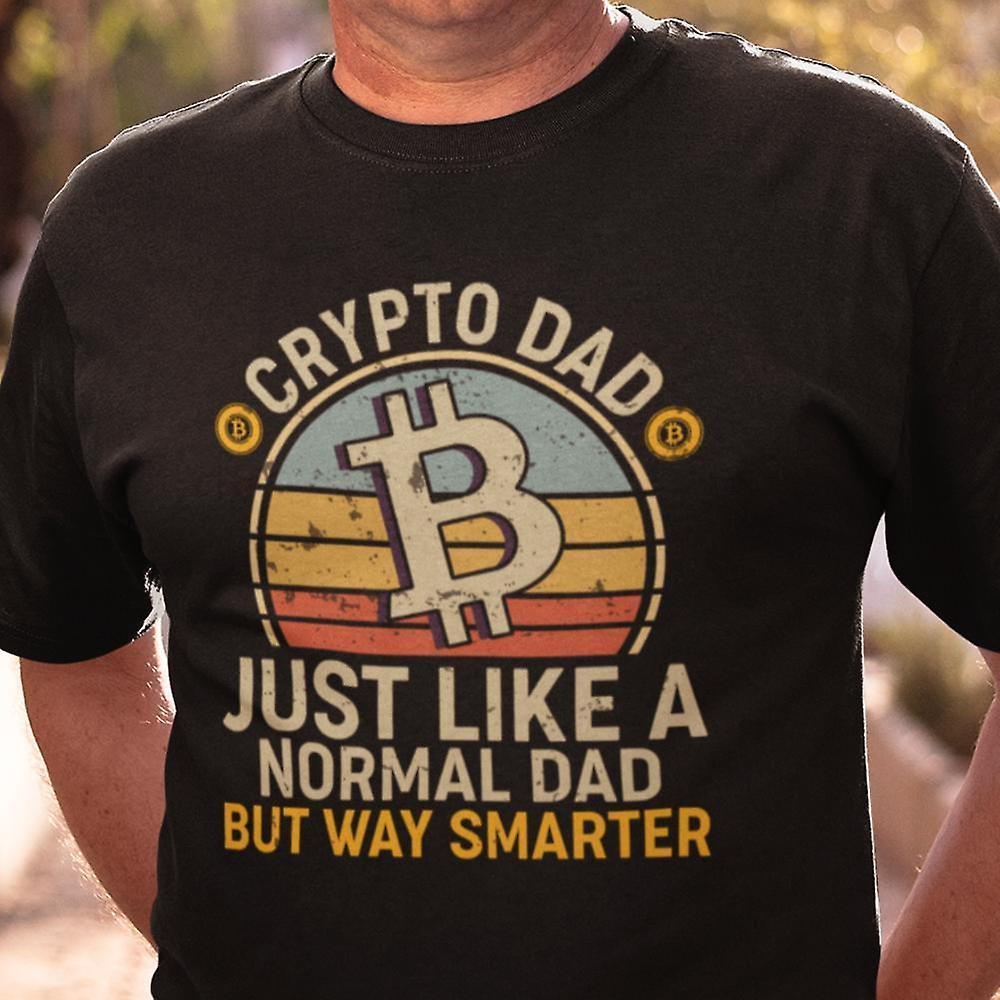 Black Daddy T-shirt Cool Crypto bitcoin dad | Fruugo IE
