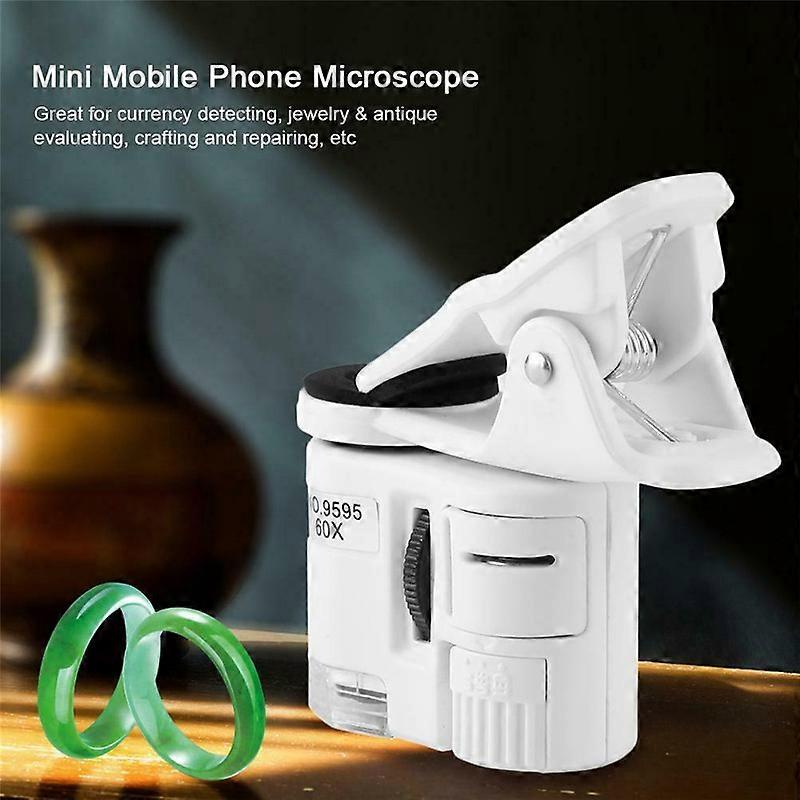 Handheld 60X Zoom Microscope Double Tube Le Microscope Magnifier