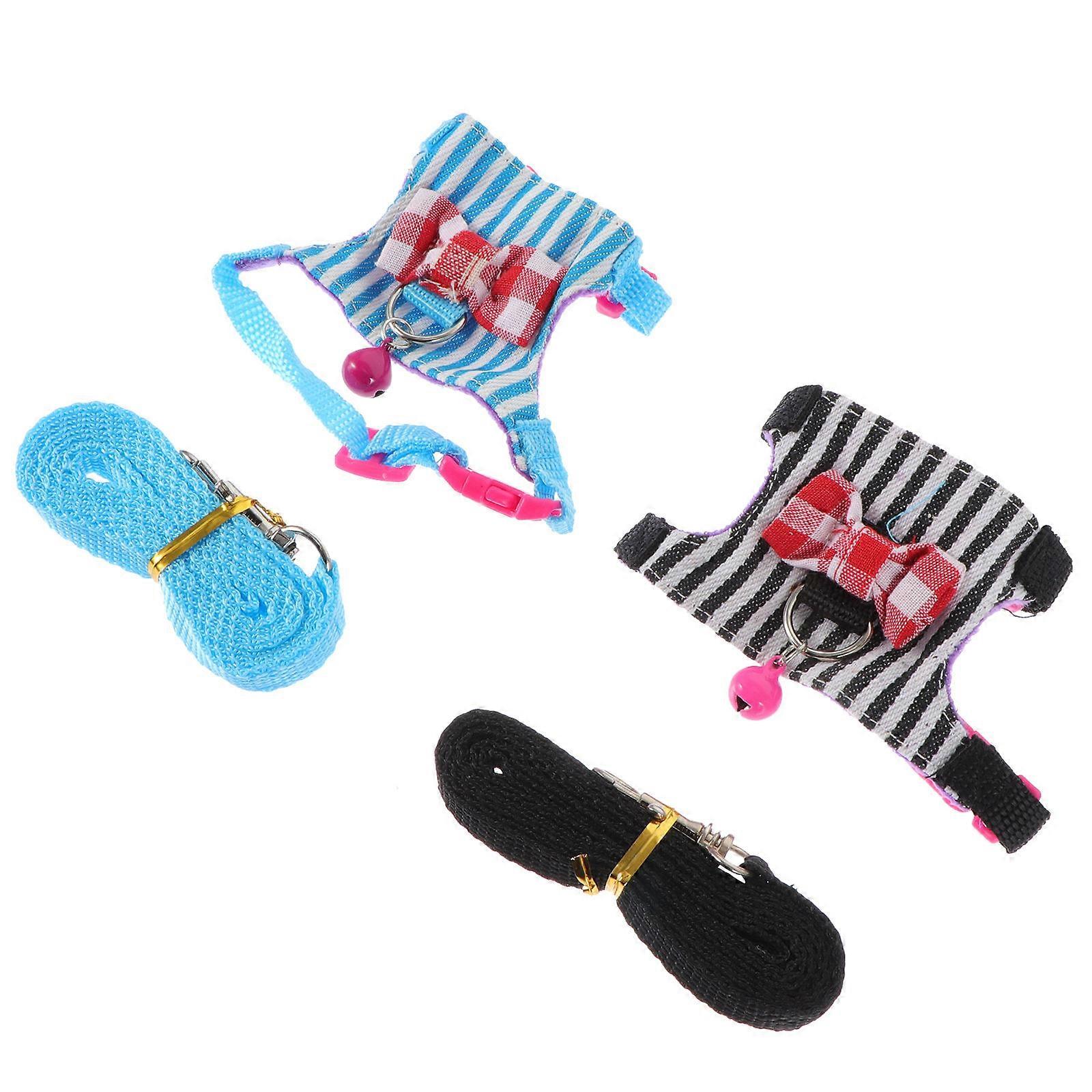 Comfortable Portable Rat Harness and Leash Set for Hamsters and Small Pets – Adjustable Soft Breathable Cloth for Outdoor Activity and Exercise
