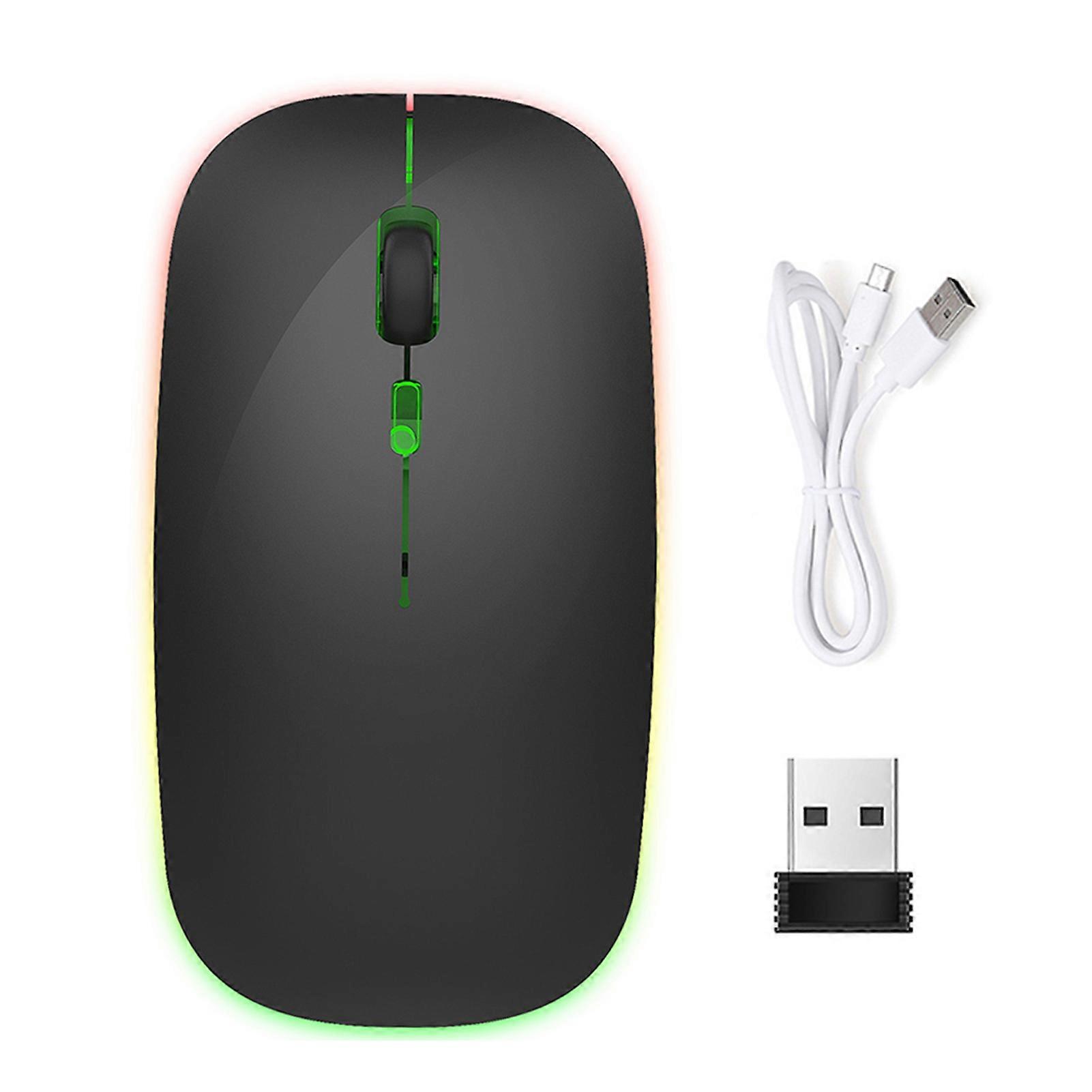 M40 Ultra-thin Wireless Mouse 2.4G Rechargeable Wireless Silent Mouse Ergonomic Design 3 Adjustable movement speed Black