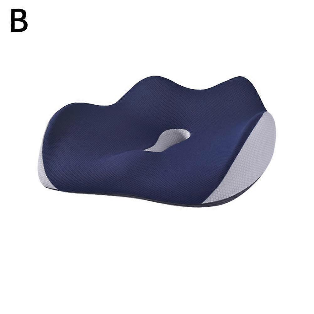 Ergonomic Memory Foam Seat Cushion For Back Pain Relief Posture Correction Support With Portable Non Slip Design