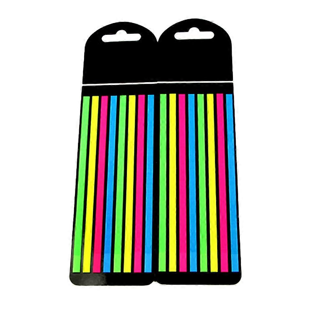 2Pcs Professional Reading Strips Household Sentence Markers Fluorescence Highlight Strips