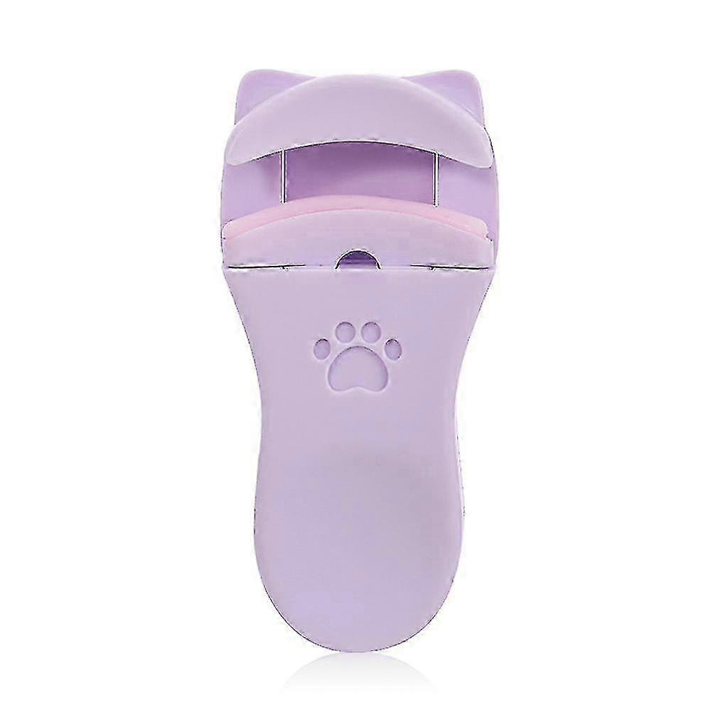 ポータブルパープルアイラッシュカーラー、シリコンパッド付き、旅行に優しい