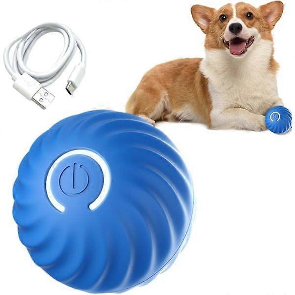 Self-rolling ball for dog, smart self-rolling ball with 2 modes long battery life, intelligent teasing cat ball with replaceable shell