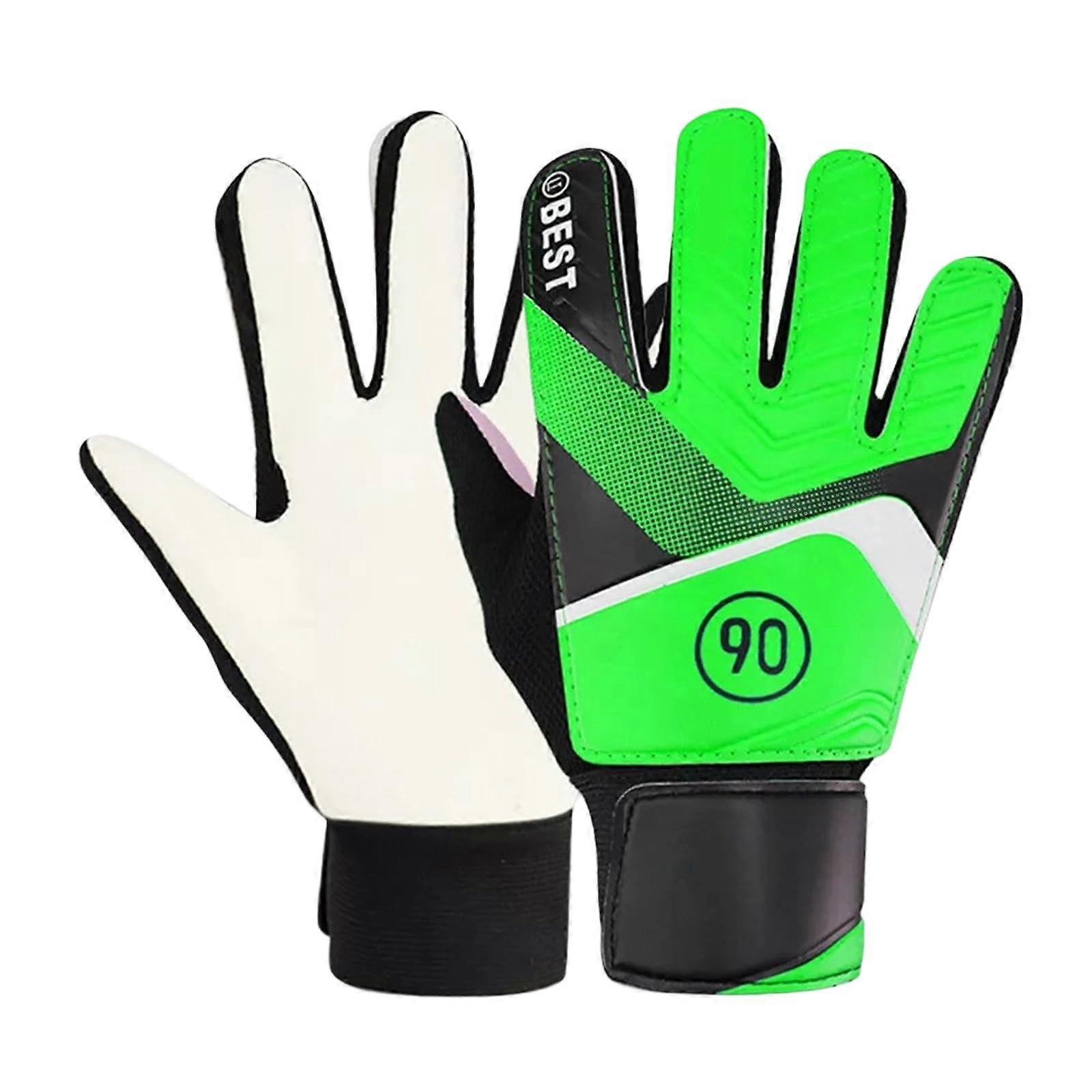 Professional football goalkeeper gloves, adjustable, elastic, fullfinger gloves, nonslip, easy to use.