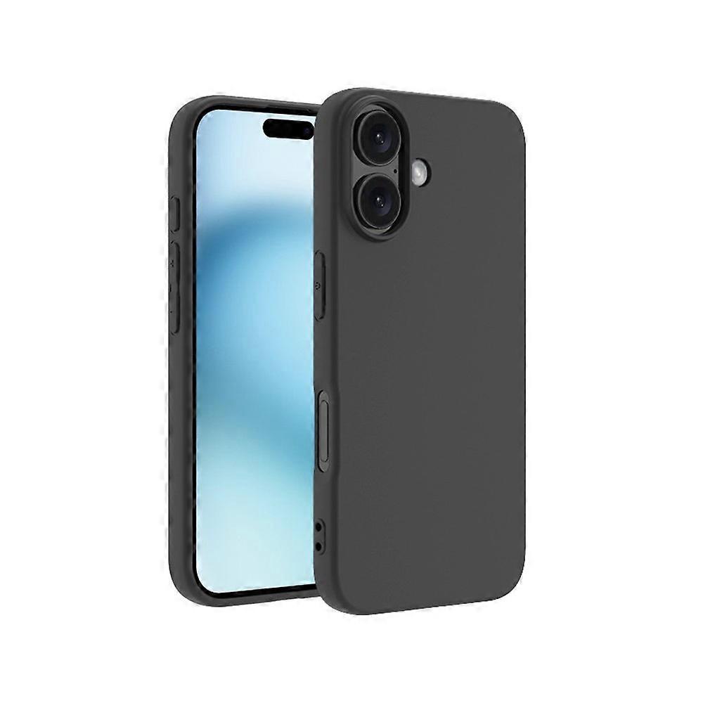 Compatible For iPhone 17 Case Soft Matte Back TPU Black Phone Cover , Large Cutout