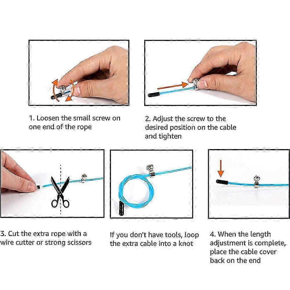 Hopprep (Hopprep), Cardio Boxing, Justerbar längd, Trasselfri