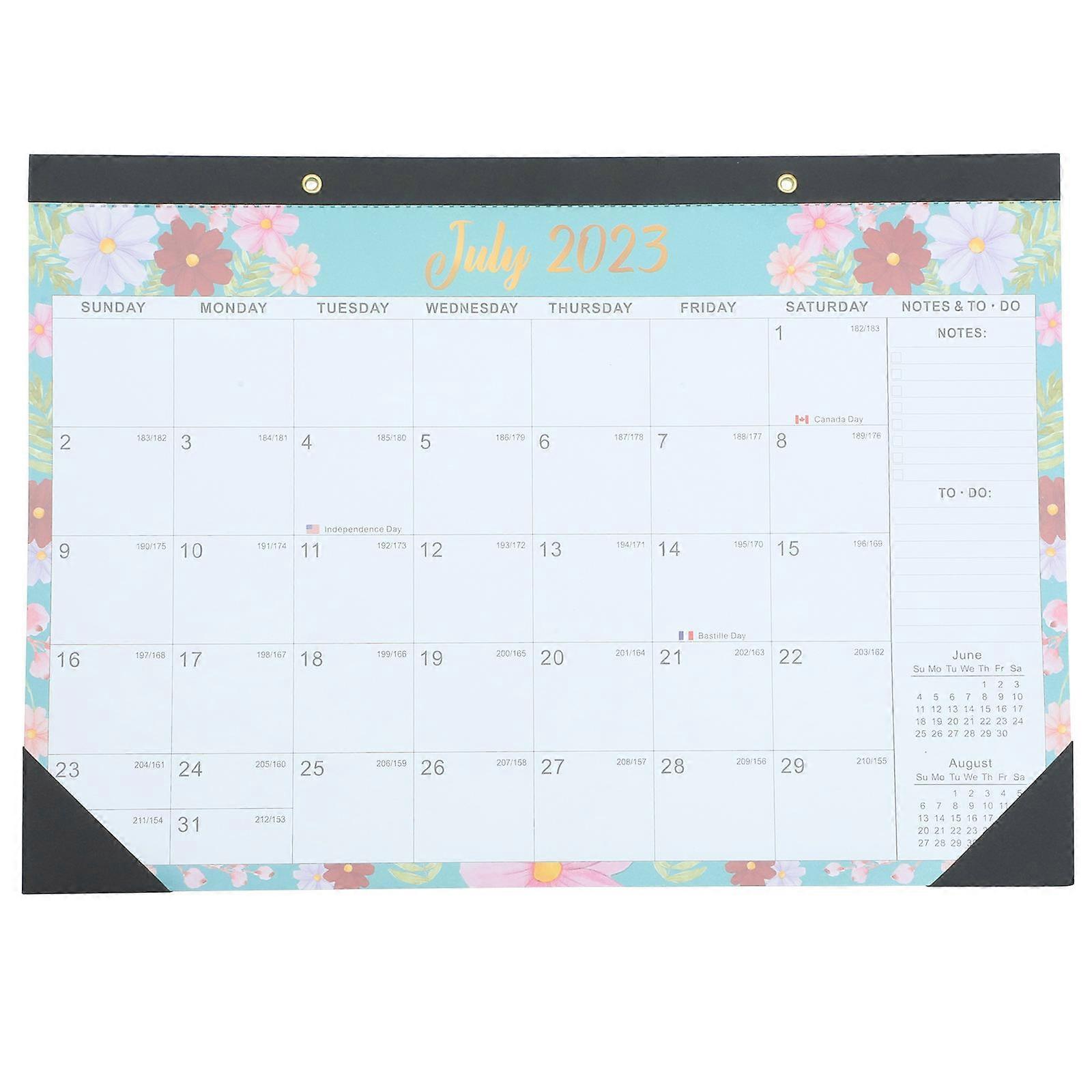 Planning Wall Calendar Rectangular Home Use Paper 43X30.5X0.5CM Schedule Organization 1Pcs