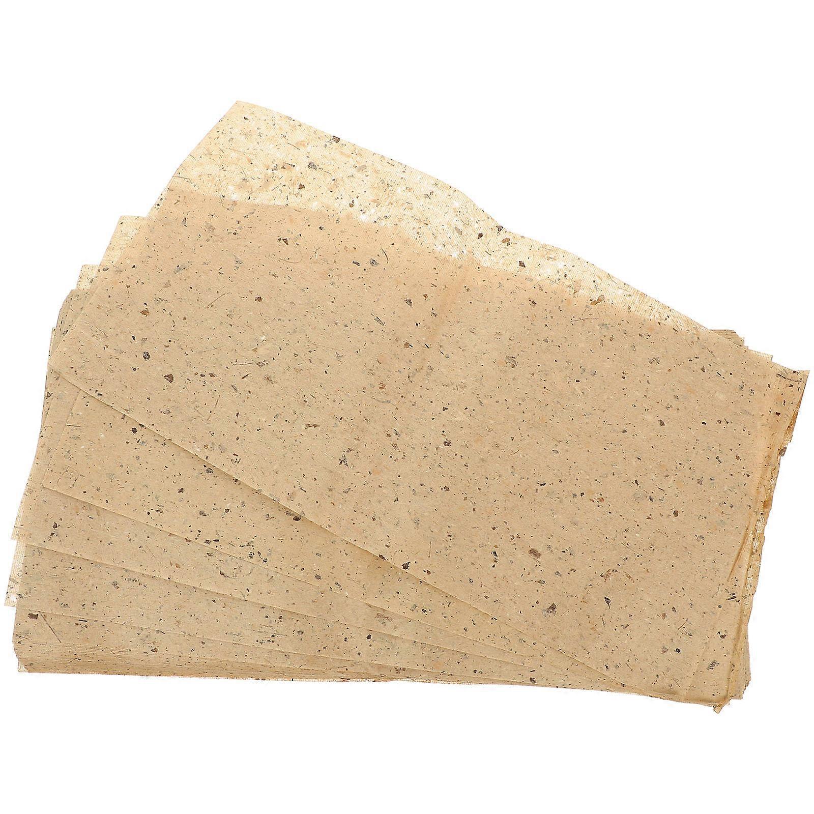 Traditional Drawing Paper Multi Function Painting Papers Light Brown Rectangular 100Pcs