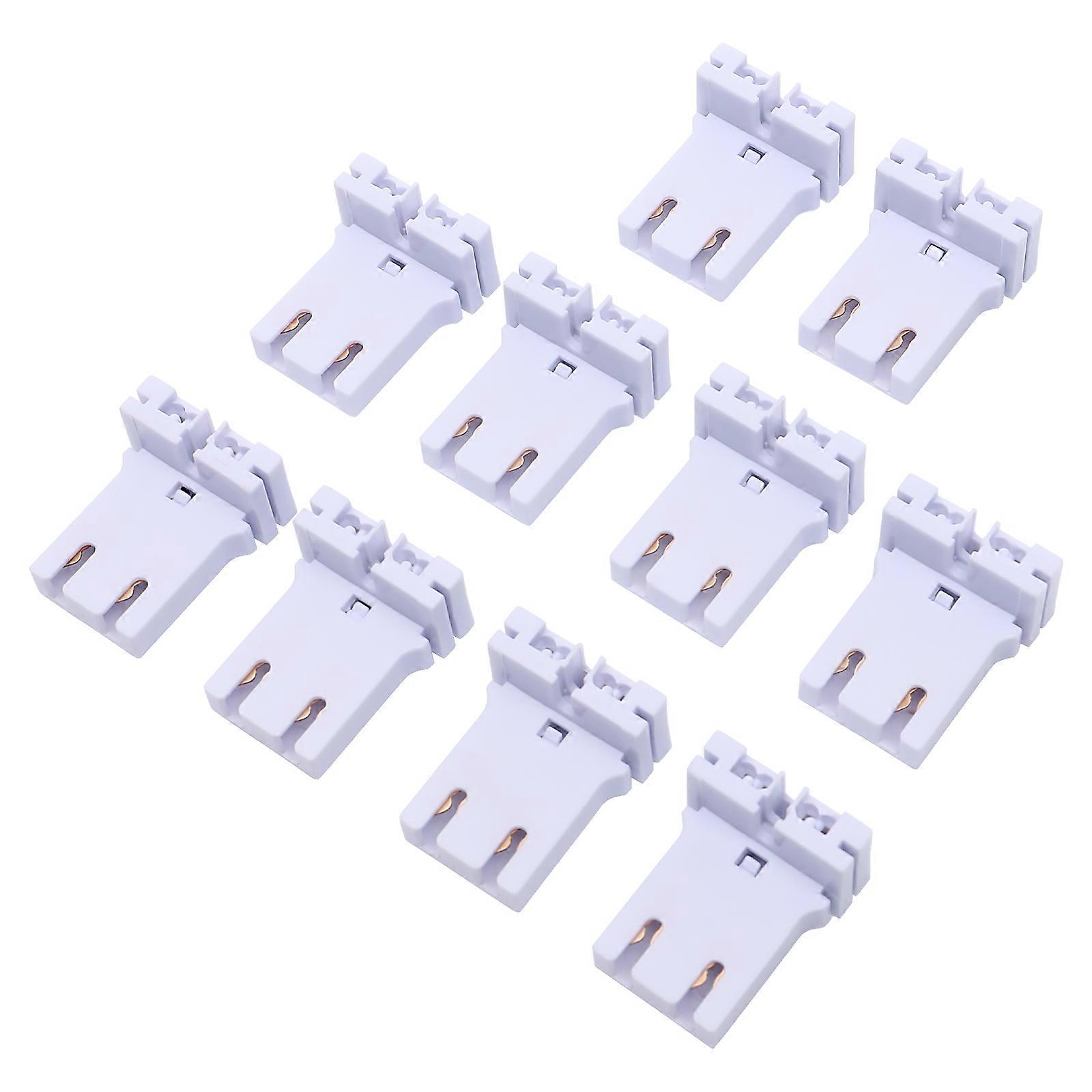 Fluorescent Lamp Holders Light Socket Replace Old Damaged Outlet 10Pcs For T12 Fluorescent Tubes Office Home Wardrobe Lighting